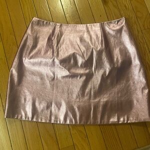 Rachel Antonoff Shimmering Pink Mini Skirt